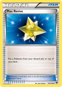 Max Revive 120/146 XY Base Set Reverse Holo Pokémon card