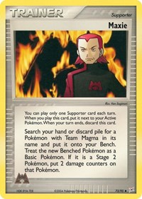 Maxie 73/95 EX Team Magma vs Team Aqua Reverse Holo Pokémon card