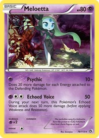 Meloetta 78/113 · Reverse Holo