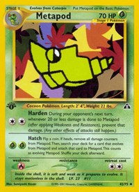 Metapod 42/75 · 1st Edition