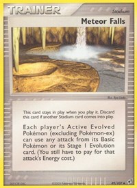 Meteor Falls 89/107 EX Deoxys Pokémon card