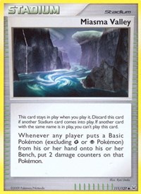 Miasma Valley 111/127 Platinum Reverse Holo Pokémon card