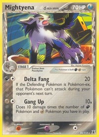 Mightyena (Delta Species) 24/113 · Reverse Holo