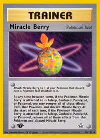 Miracle Berry 094/111 Neo Genesis 1st Edition Pokémon card