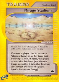 Mirage Stadium 132/144 Skyridge Reverse Holo Pokémon card