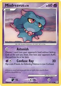 Misdreavus 91/130 · Reverse Holo