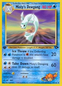 Misty's Dewgong 054/132 · 1st Edition