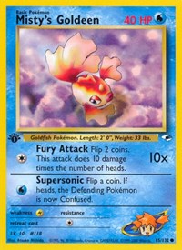 Misty's Goldeen 085/132 · 1st Edition