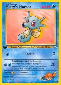 Misty's Horsea 086/132 · 1st Edition