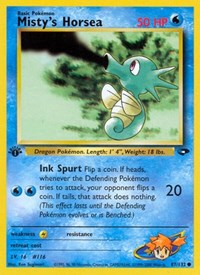 Misty's Horsea 087/132 · 1st Edition
