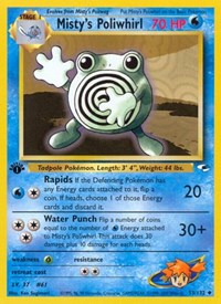 Misty's Poliwhirl 053/132 · 1st Edition