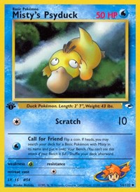 Misty's Psyduck 054/132 · 1st Edition