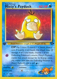 Misty's Psyduck 090/132 · 1st Edition