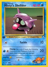 Misty's Shellder 089/132 · 1st Edition