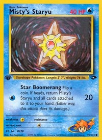 Misty's Staryu 092/132 · 1st Edition