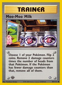 Moo-Moo Milk 101/111 Neo Genesis 1st Edition Pokémon card