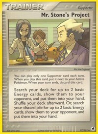 Mr. Stone's Project 77/101 EX Dragon Frontiers Reverse Holo Pokémon card