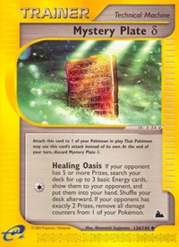Mystery Plate Delta 136/144 Skyridge Reverse Holo Pokémon card