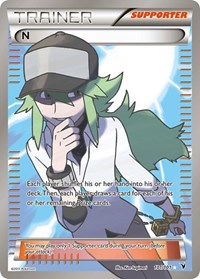 N (Supporter) Full Art 101/101 Noble Victories Pokémon card
