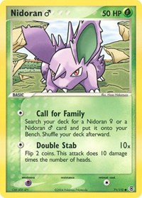 Nidoran M 71/112 · Reverse Holo