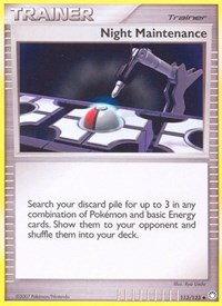 Night Maintenance 113/123 Mysterious Treasures Reverse Holo Pokémon card