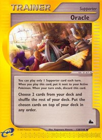 Oracle 138/144 Skyridge Pokémon card