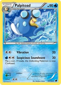 Palpitoad 25/116 · Reverse Holo