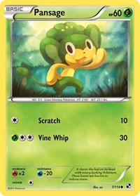 Pansage 7/114 · Reverse Holo