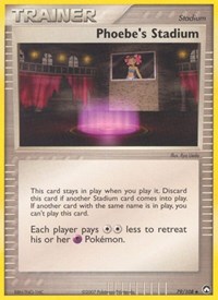 Phoebe's Stadium 79/108 EX Power Keepers Reverse Holo Pokémon card