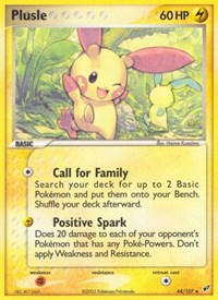 Plusle 44/107 · Reverse Holo