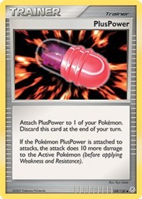 PlusPower 109/130 Diamond and Pearl Reverse Holo Pokémon card