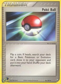 Poke Ball 86/109 EX Ruby and Sapphire Reverse Holo Pokémon card