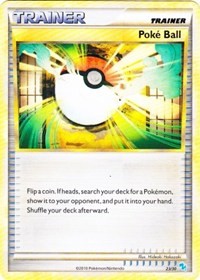 Poke Ball (Gyarados) 23/30 HGSS Trainer Kit: Gyarados & Raichu Pokémon card