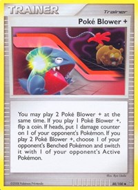 Poke Blower + 88/100 Stormfront Pokémon card