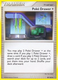 Poke Drawer + 89/100 Stormfront Reverse Holo Pokémon card