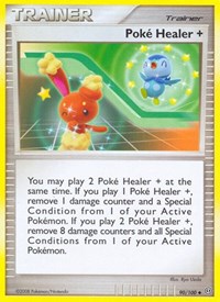 Poke Healer + 90/100 Stormfront Pokémon card
