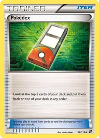 Pokedex 98/114 Black and White Reverse Holo Pokémon card