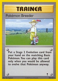 Pokemon Breeder 102/110 Legendary Collection Reverse Holo Pokémon card