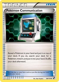 Pokemon Communication 99/114 Black and White Reverse Holo Pokémon card