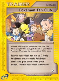 Pokemon Fan Club 130/147 Aquapolis Reverse Holo Pokémon card