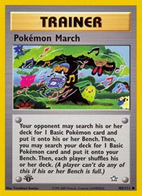 Pokemon March 102/111 Neo Genesis 1st Edition Pokémon card