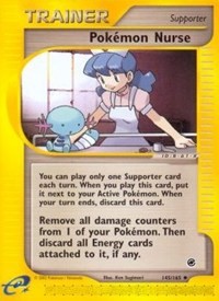 Pokemon Nurse 145/165 Expedition Pokémon card