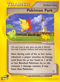 Pokemon Park 131/147 Aquapolis Pokémon card