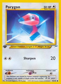 Porygon 078/105 · 1st Edition