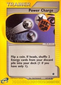 Power Charge 147/165 Expedition Reverse Holo Pokémon card