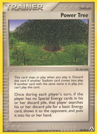 Power Tree 76/92 EX Legend Maker Reverse Holo Pokémon card