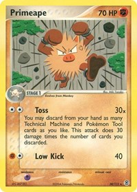 Primeape 28/112 · Reverse Holo