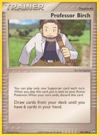 Professor Birch 80/108 EX Power Keepers Reverse Holo Pokémon card