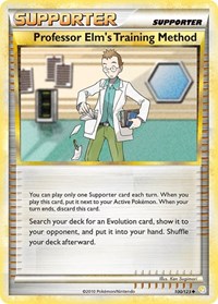 Professor Elm's Training Method 100/123 HeartGold SoulSilver Reverse Holo Pokémon card