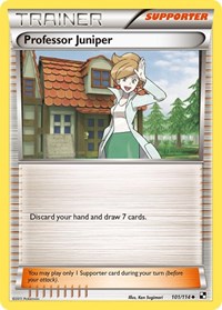 Professor Juniper 101/114 Black and White Reverse Holo Pokémon card